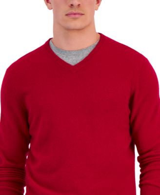 Men's 100% Cashmere V-Neck Sweater, Macy's Exclusive
