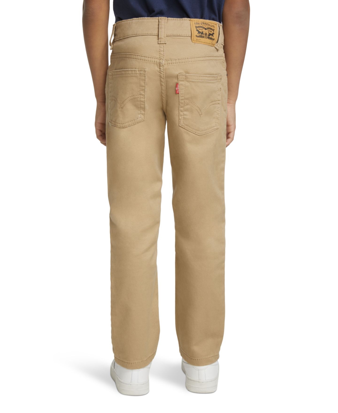 Брюки Levi's 511™ Slim Fit Five-Pocket Sueded для мальчиков, цвет: Золотой — фото 4