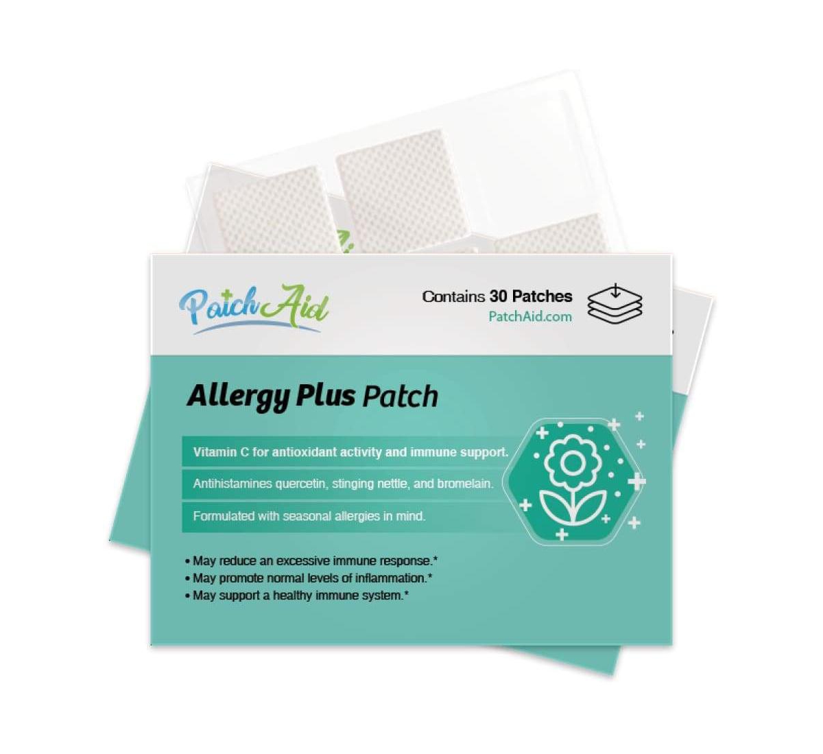 Allergy Plus Vitamin Patch by PatchAid (30-Day Supply) - White