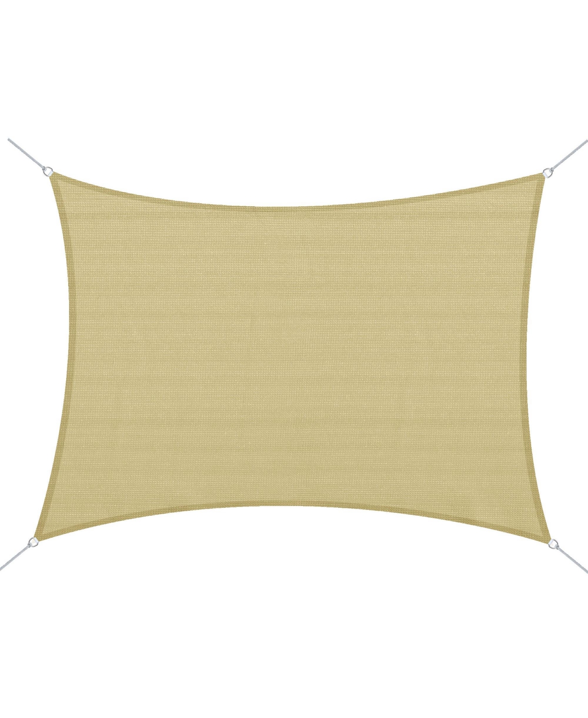 20' x 16' Rectangle Sun Sail Shade Canopy Shade Sail Cloth for Outdoor Patio Deck Yard, Sand - Sand