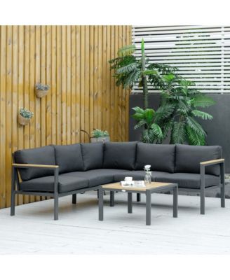 Wicker Furniture Set, Sectional Sofa w/ Loveseats & Corner,