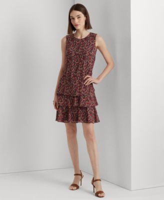 Lauren Ralph Lauren - Women's Floral Crinkle Georgette Dress