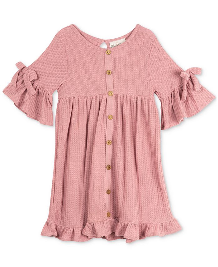 Rare Editions Toddler & Little Girls Waffle Knit Dress Macy's