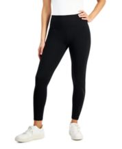 Macys black leggings sales