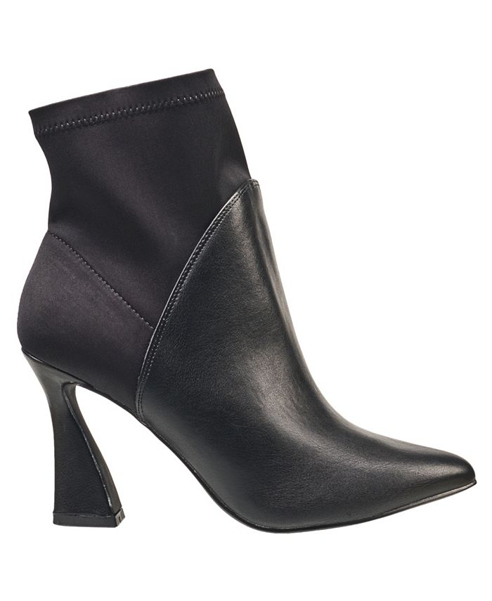 French Connection H Halston Women's Iza Two Toned Heeled Booties - Macy's
