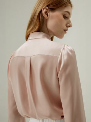 Women's Bow-tie Neck Silk Blouse