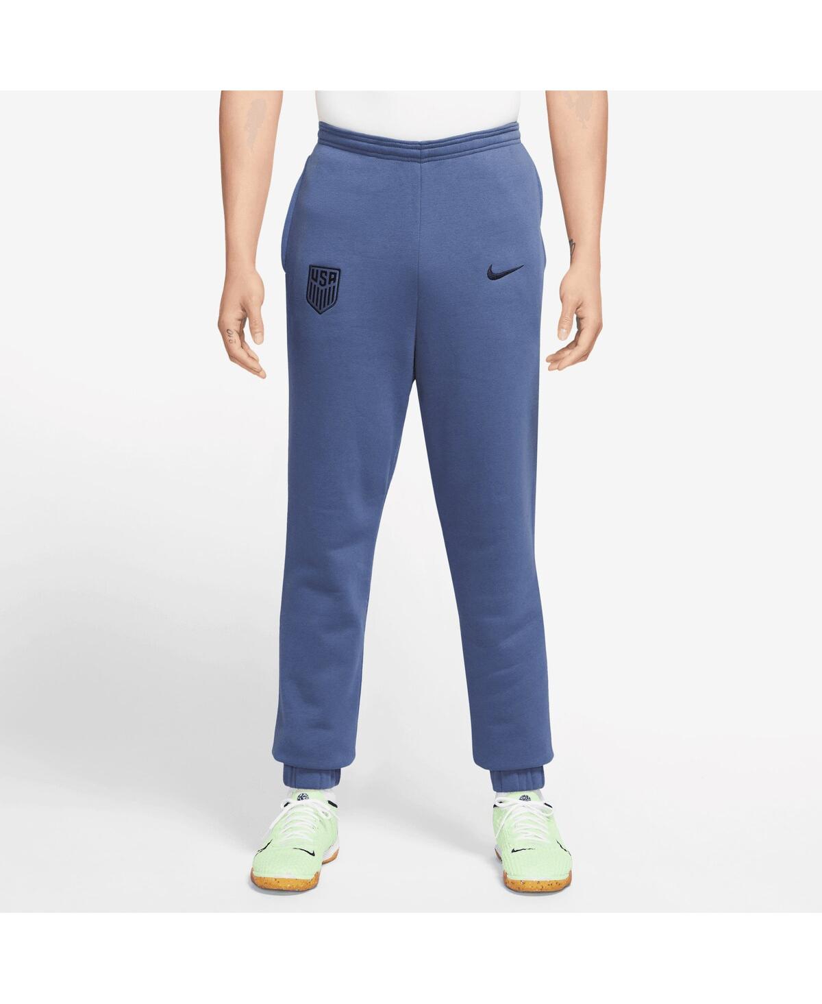 Shop Nike Men's  Navy Usmnt Fleece Pants