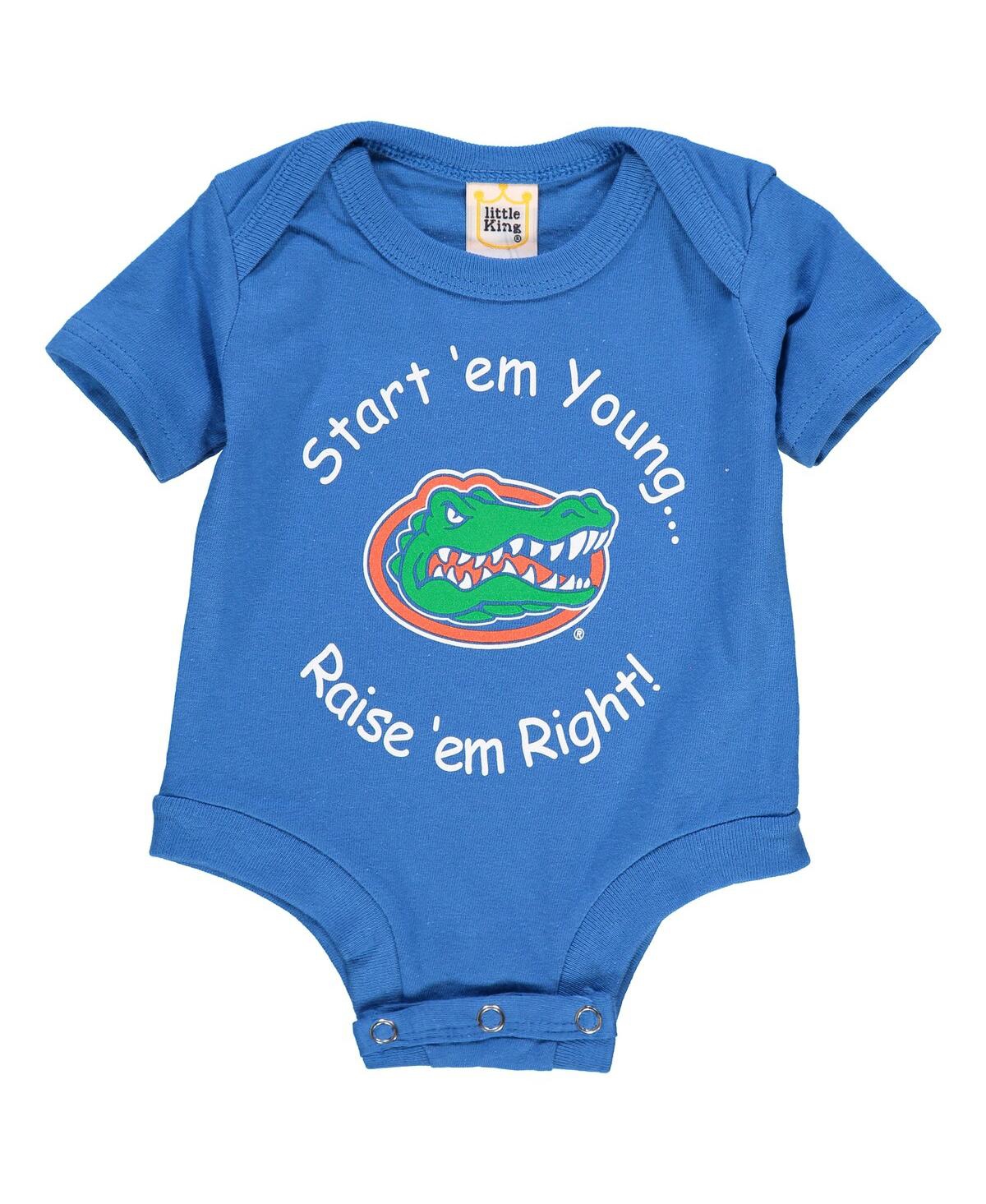 Little King Apparel Babies' Newborn And Infant Boys And Girls Royal Florida Gators Start 'em Young Bodysuit