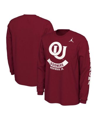 Men's Crimson Oklahoma Sooners Team Vault Logo T-shirt