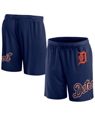 Men's Navy Detroit Tigers Clincher Mesh Shorts