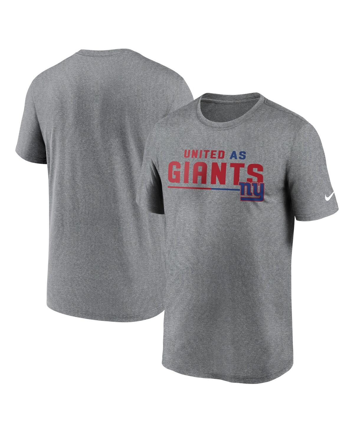 Men's NikeNew York Giants Legend Team Shoutout Performance T-shirt - Heather Gray