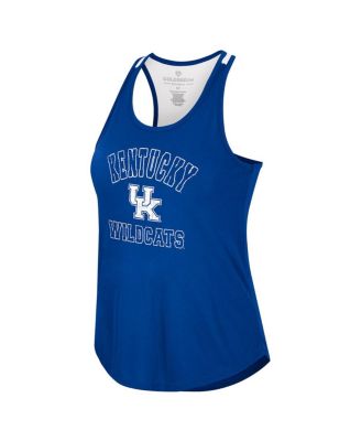 Women's Royal Kentucky Wildcats 10 Days Racerback Scoop Neck Tank Top