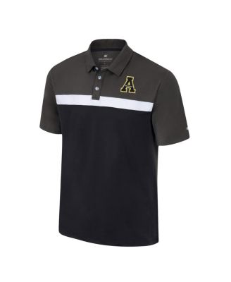 Men's Charcoal Appalachian State Mountaineers Two Yutes Polo Shirt