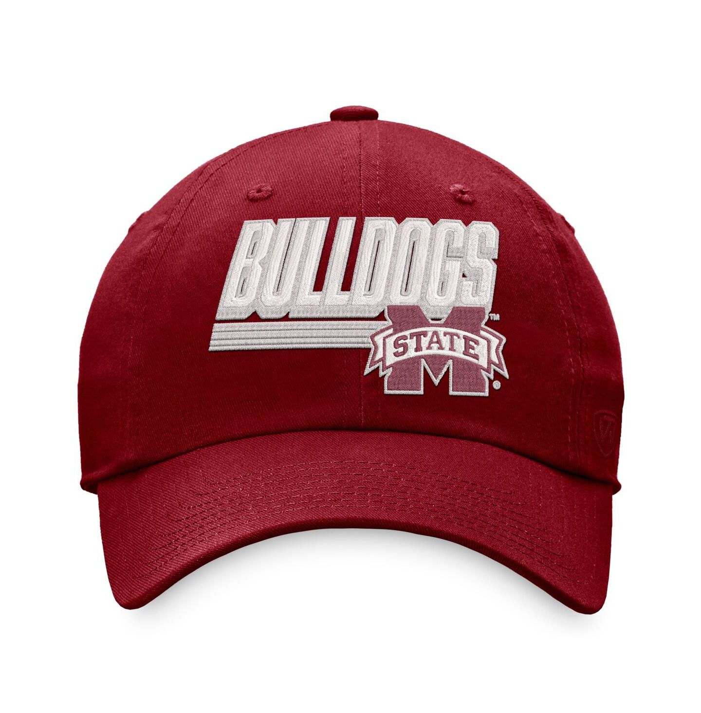 Мужская кепка Top of the World Maroon Mississippi State Bulldogs Slice Adjustable Hat — фото 3