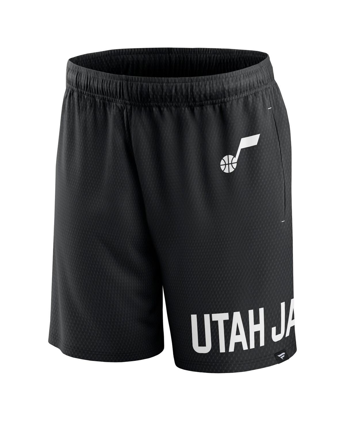 Men's FanaticsUtah Jazz Free Throw Mesh Shorts - Black