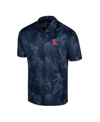 Men's Navy Ole Miss Rebels Palms Team Polo Shirt