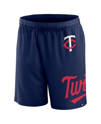 Men's Navy Minnesota Twins Clincher Mesh Shorts