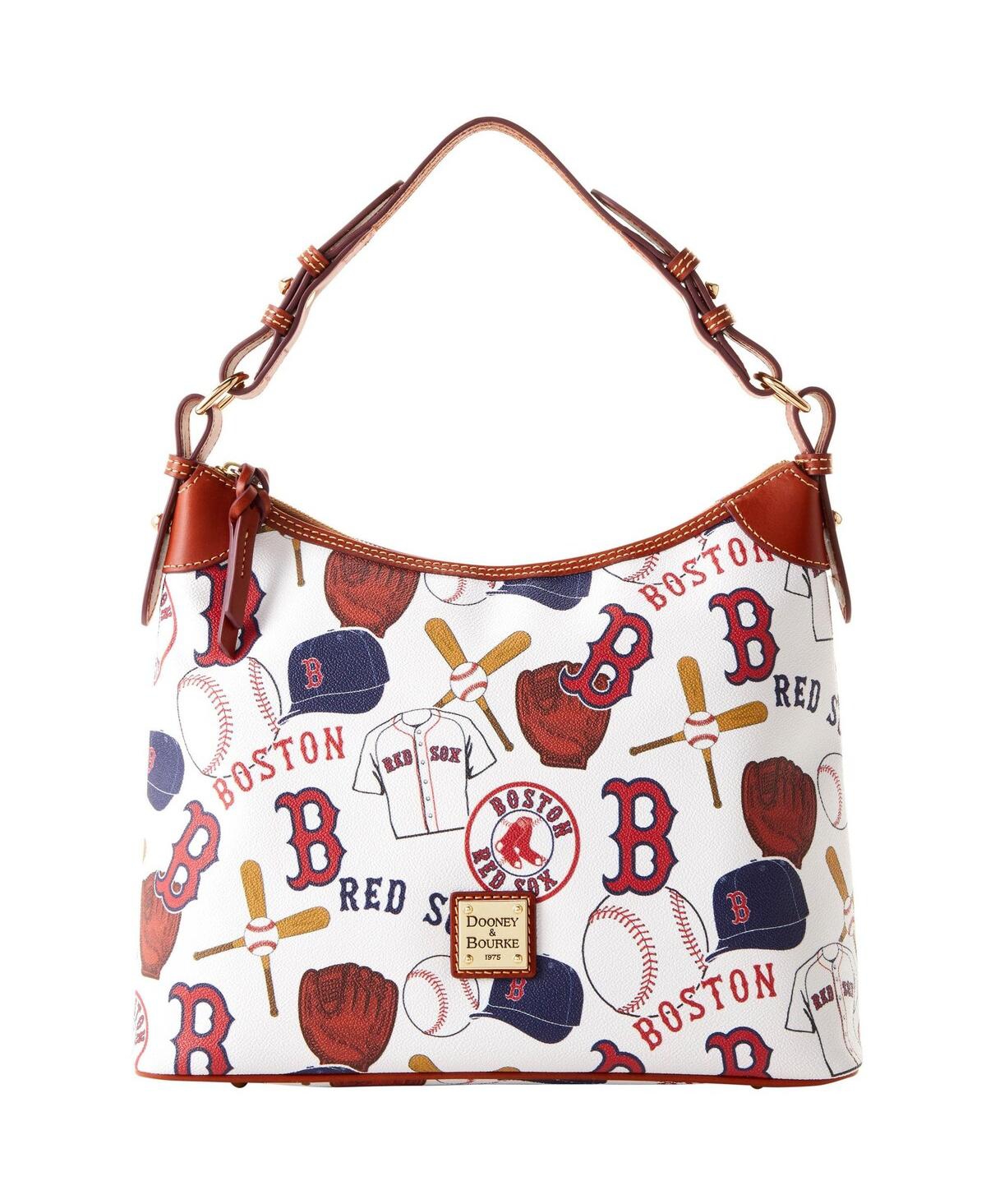 Shop Dooney & Bourke Women's  Boston Red Sox Game Day Hobo Bag In White