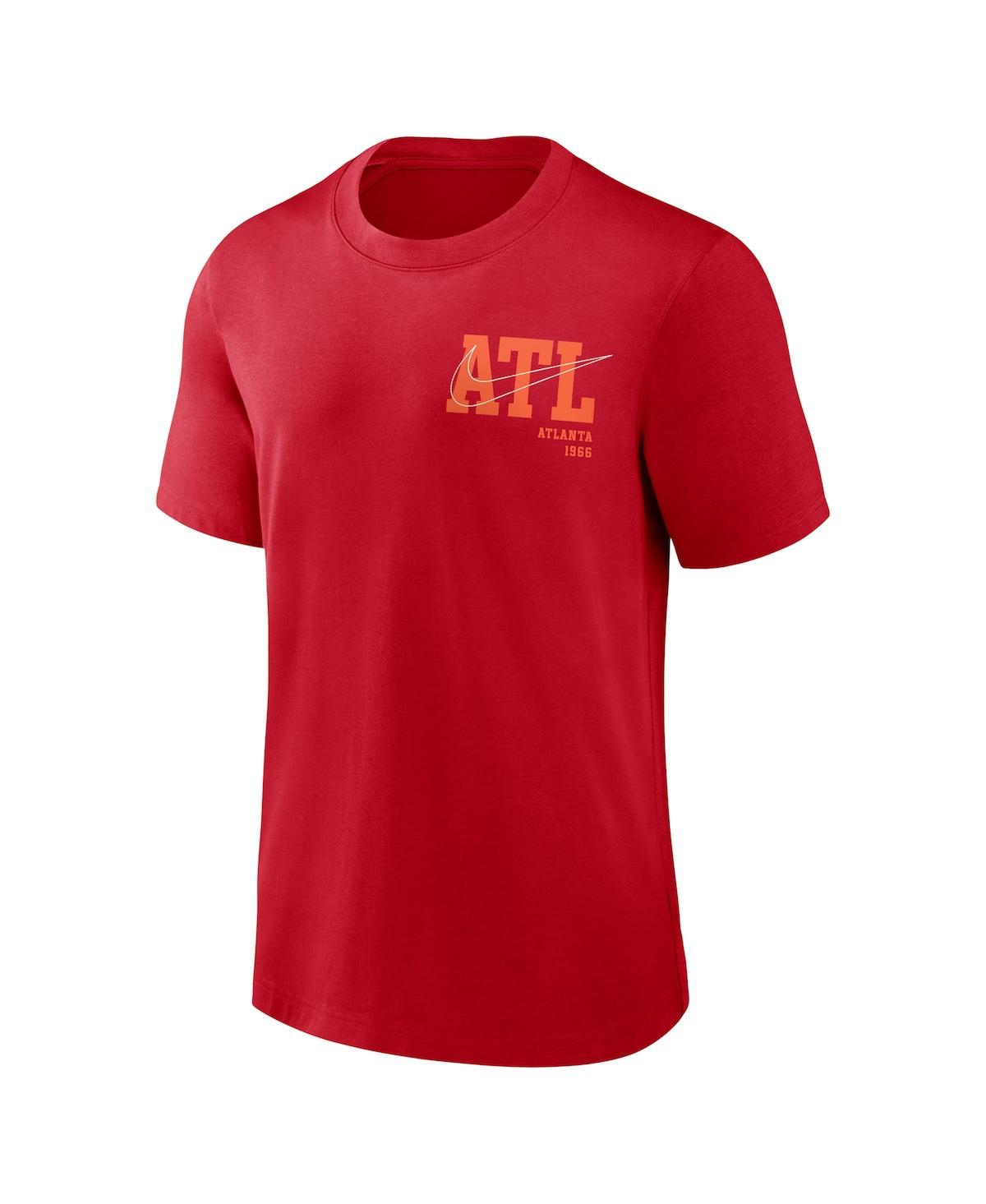 Nike Men's  Red Atlanta Braves Statement Game Over T-shirt In Red