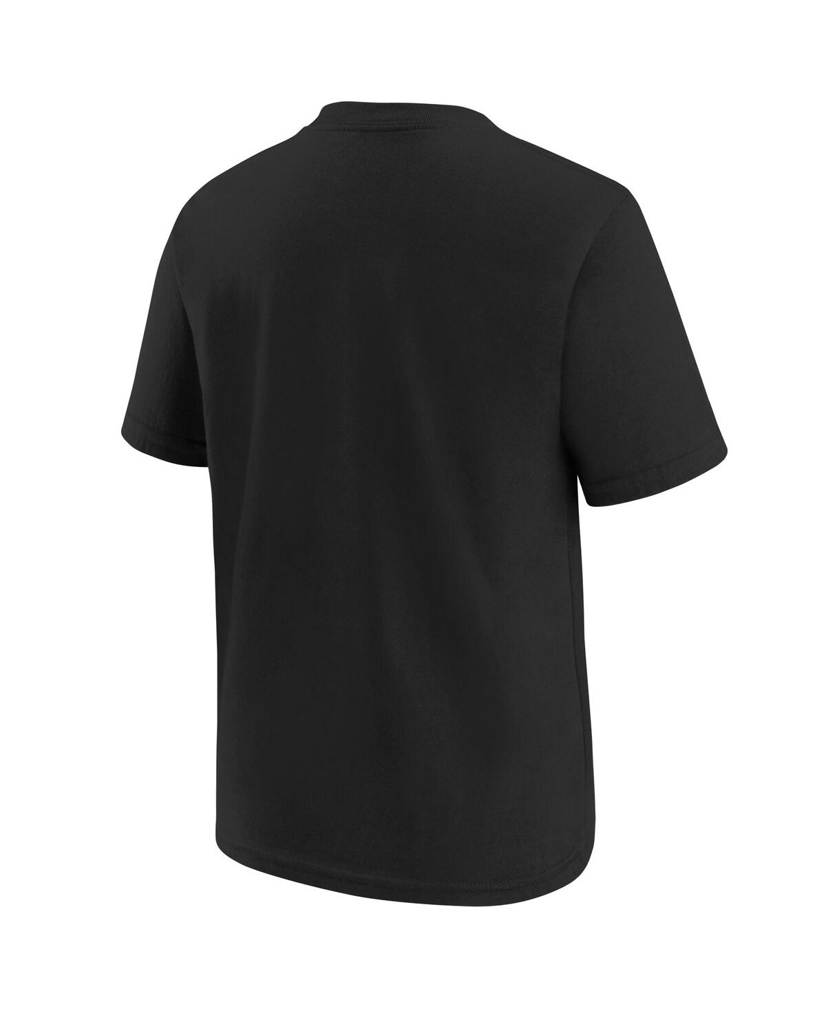 Shop Nike Big Boys  Black Denver Nuggets 2023 Nba Playoffs Mantra T-shirt