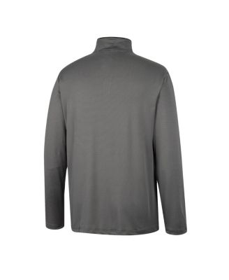 Men's Charcoal Iowa Hawkeyes Logo Quarter-Zip Windshirt