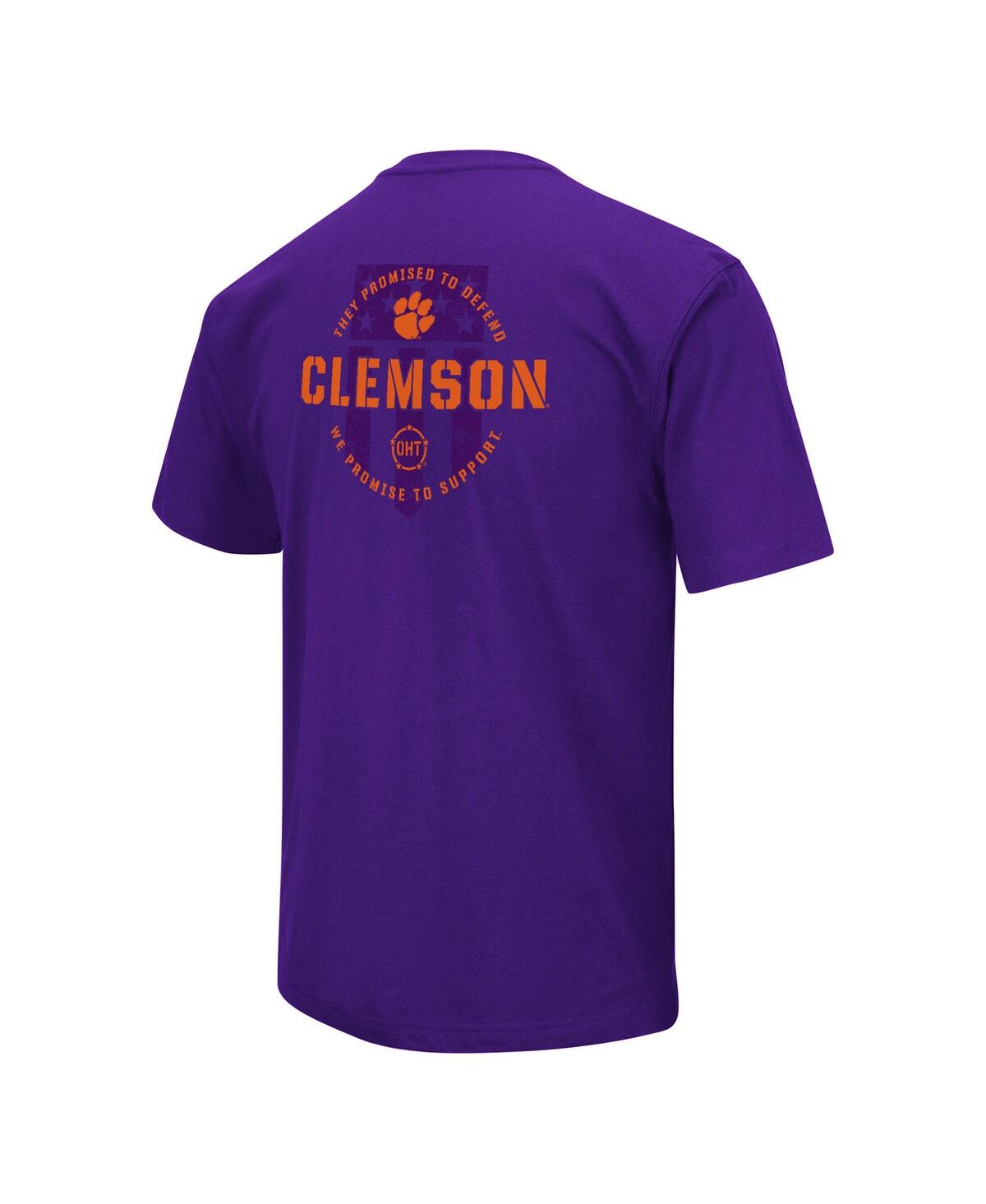 Shop Colosseum Men's  Purple Clemson Tigers Oht Military-inspired Appreciation T-shirt