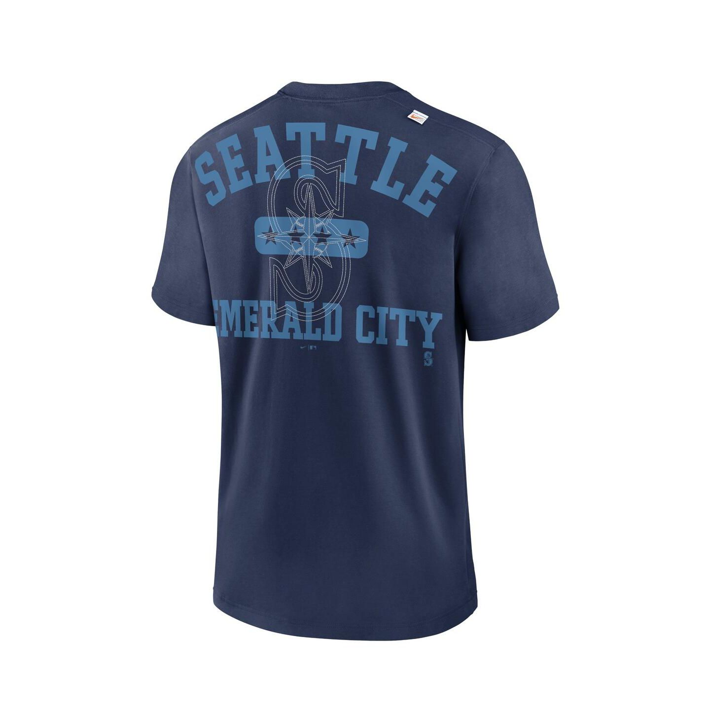 Мужская футболка Nike Navy Seattle Mariners Statement Game Over — фото 4