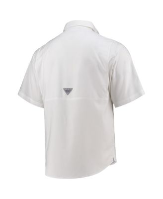 Men's PFG  White Dallas Cowboys Tamiami Omni-Shade Button-Down Shirt