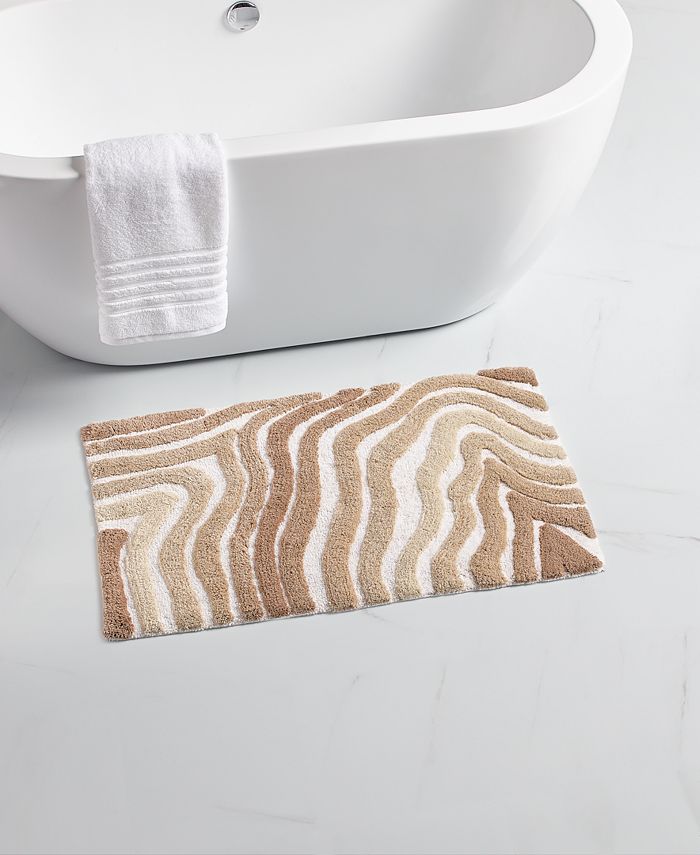 Hotel Collection Sculpted Marble Bath Rug, 22" x 36", Created for Macy