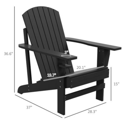 Wood Adirondack Chair, Wooden Outdoor & Patio Seating,