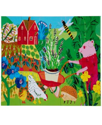 Eeboo Gardening Bear 20 Piece Jigsaw Puzzle Set, Ages 3 and up