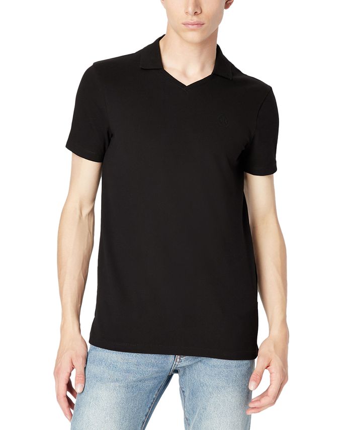 A|X Armani Exchange Men's Short Sleeve Open-Collar Polo Shirt - Macy's