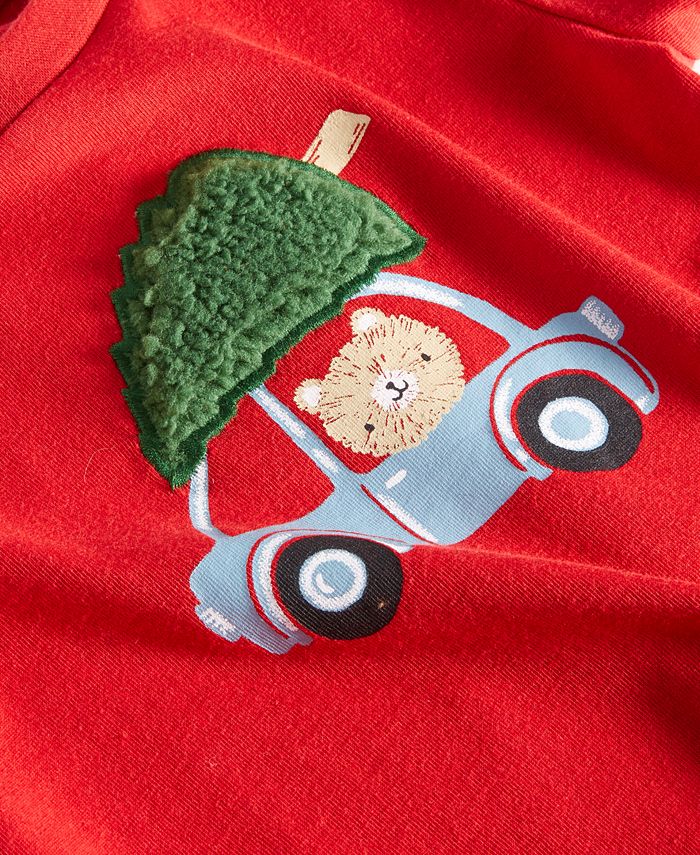First Impressions Baby Boys Santa Car Shirt, Created for Macy's Macy's