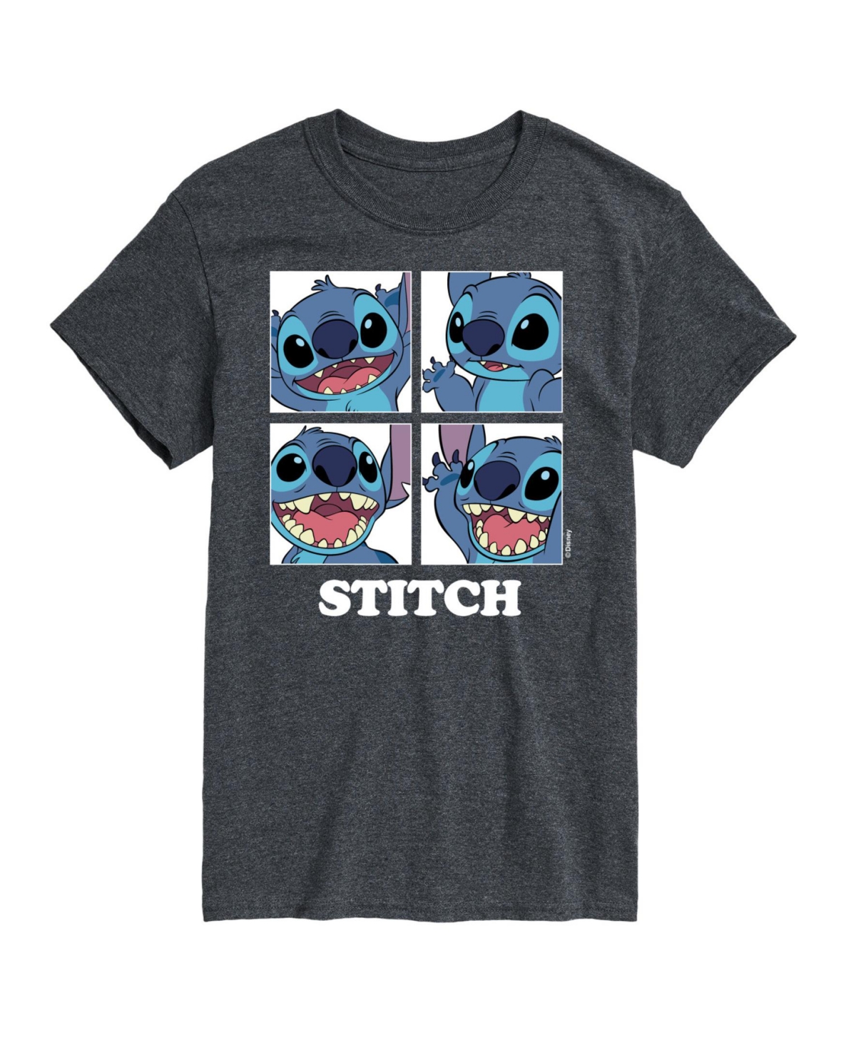 Airwaves Men's Lilo And Stitch Graphic T-shirt In Gray