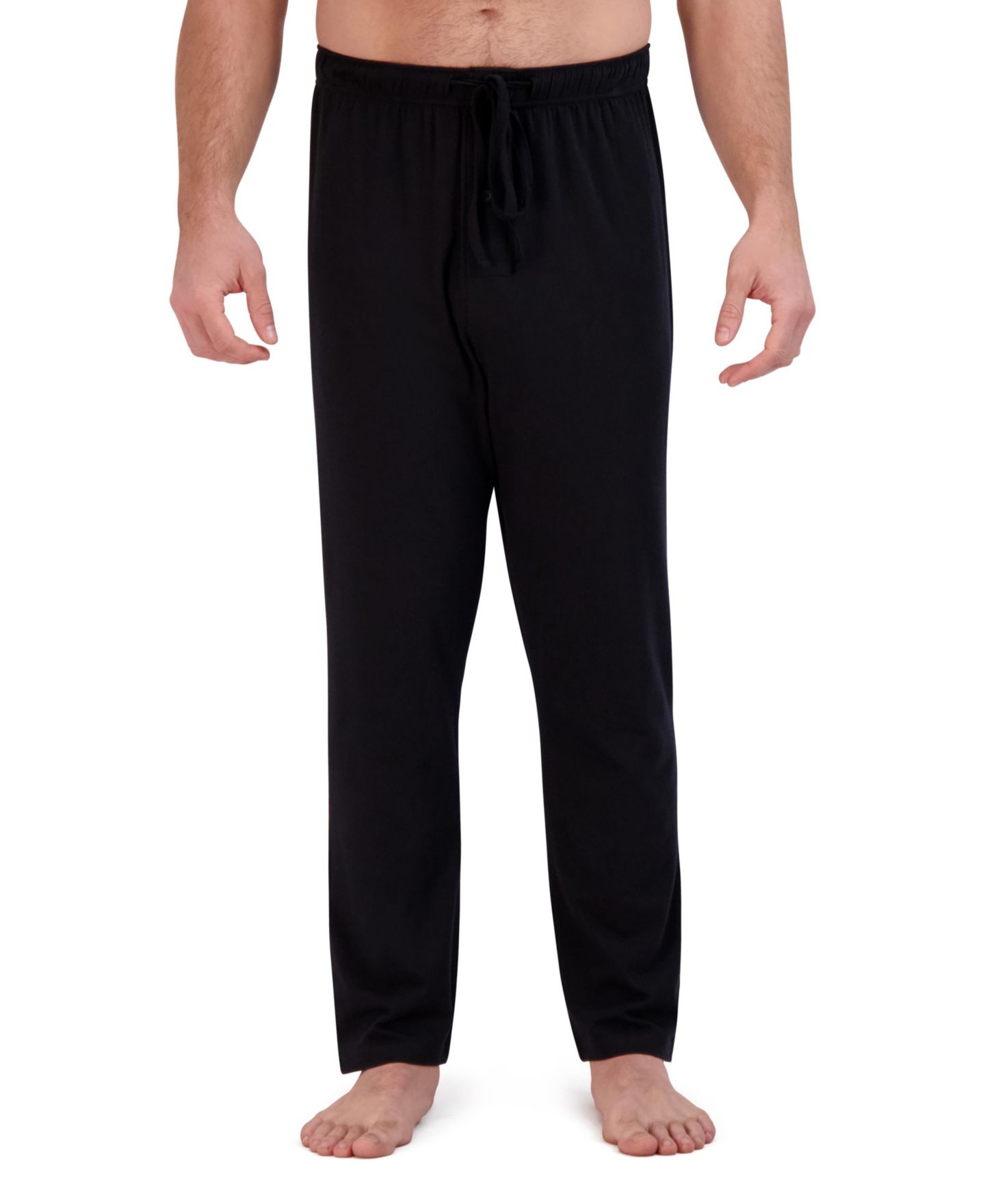 Пижамный комплект для мужчин, хлопок, модал, 2 предмета — Hanes, цвет: Чёрный — фото 4