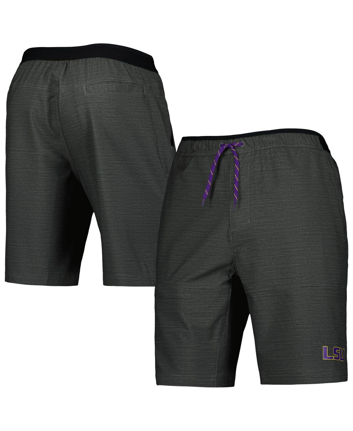COLUMBIA MEN'S COLUMBIA GRAY LSU TIGERS TWISTED CREEK OMNI-SHIELD SHORTS 