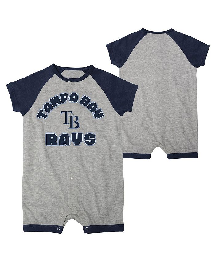 Outerstuff Infant Boys and Girls Heather Gray Toronto Blue Jays Extra Base  Hit Raglan Full-Snap Romper - Macy's