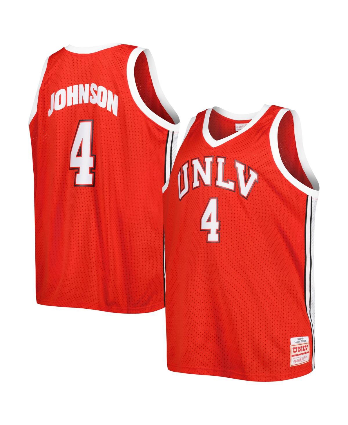 Men's Mitchell & Ness Larry JohnsonUnlv Rebels Big and Tall Swingman Jersey - Scarlet