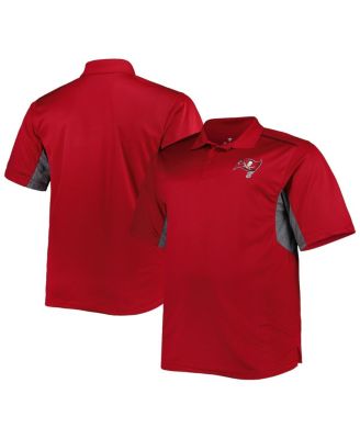 Men's Red Tampa Bay Buccaneers Big and Tall Team Color Polo Shirt