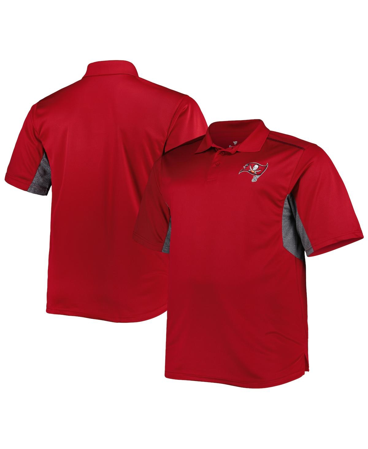 Men'sTampa Bay Buccaneers Big and Tall Team Color Polo Shirt - Red