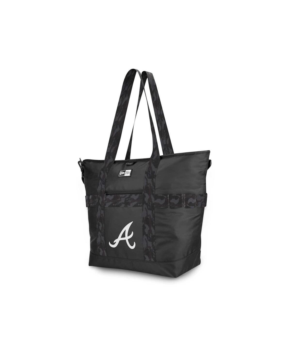Shop New Era Women's  Atlanta Braves Athleisure Tote Bag In Black