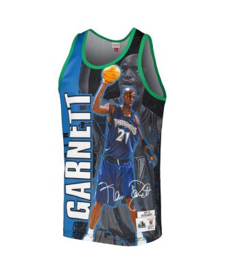 Men's Kevin Garnett Black Minnesota Timberwolves 2003-04 Hardwood Classics Player Burst Tank Top