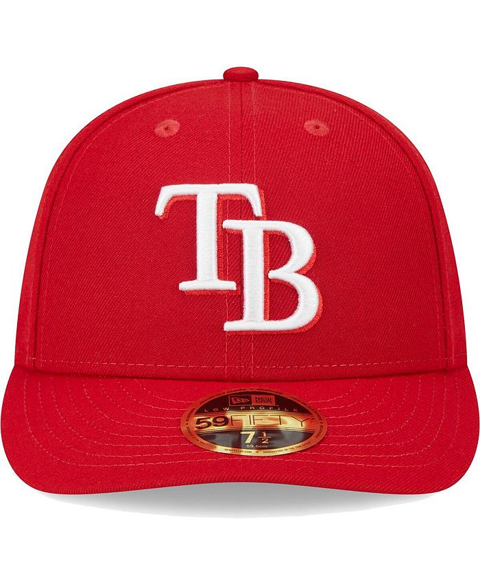 New Era Men's Scarlet Tampa Bay Rays Low Profile 59FIFTY Fitted Hat