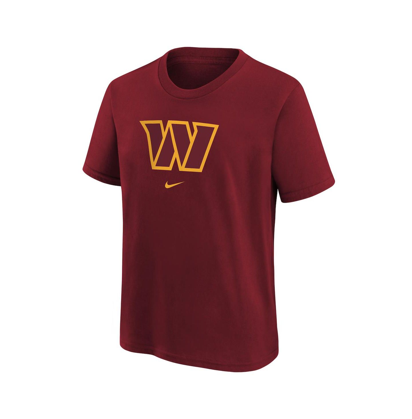 Футболка Nike Burgundy Washington Commanders Logo T-shirt для мальчиков — фото 3