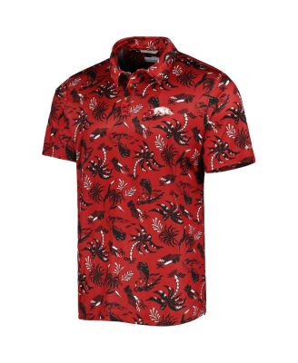 Men's Cardinal Arkansas Razorbacks Super Terminal Tackle Omni-Shade Polo Shirt