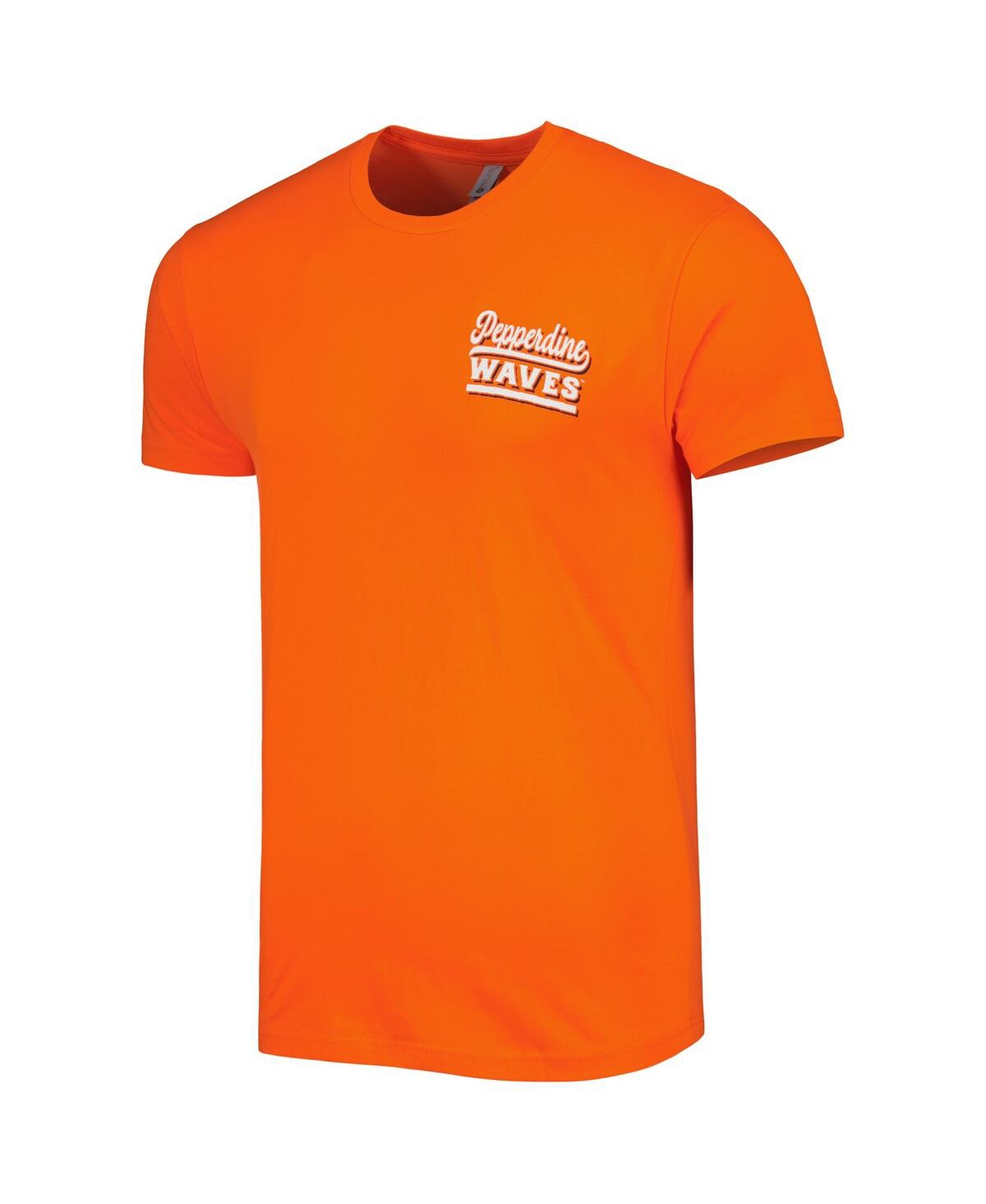 Shop Image One Men's Orange Pepperdine Waves Hyperlocal Beach Premium T-shirt
