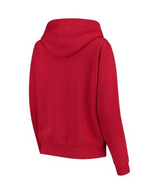 Women's Red Illinois State Redbirds Arched Name Full Zip Primary Logo Hoodie