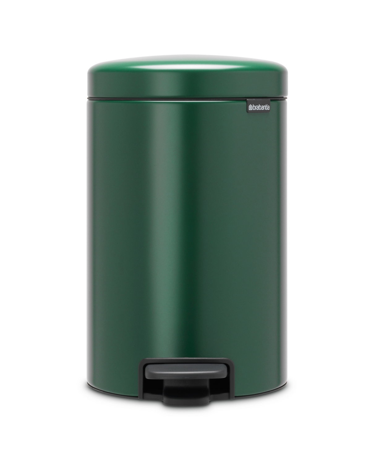 New Icon Step on Trash Can, 3.2 Gallon, 12 Liter - Pine Green