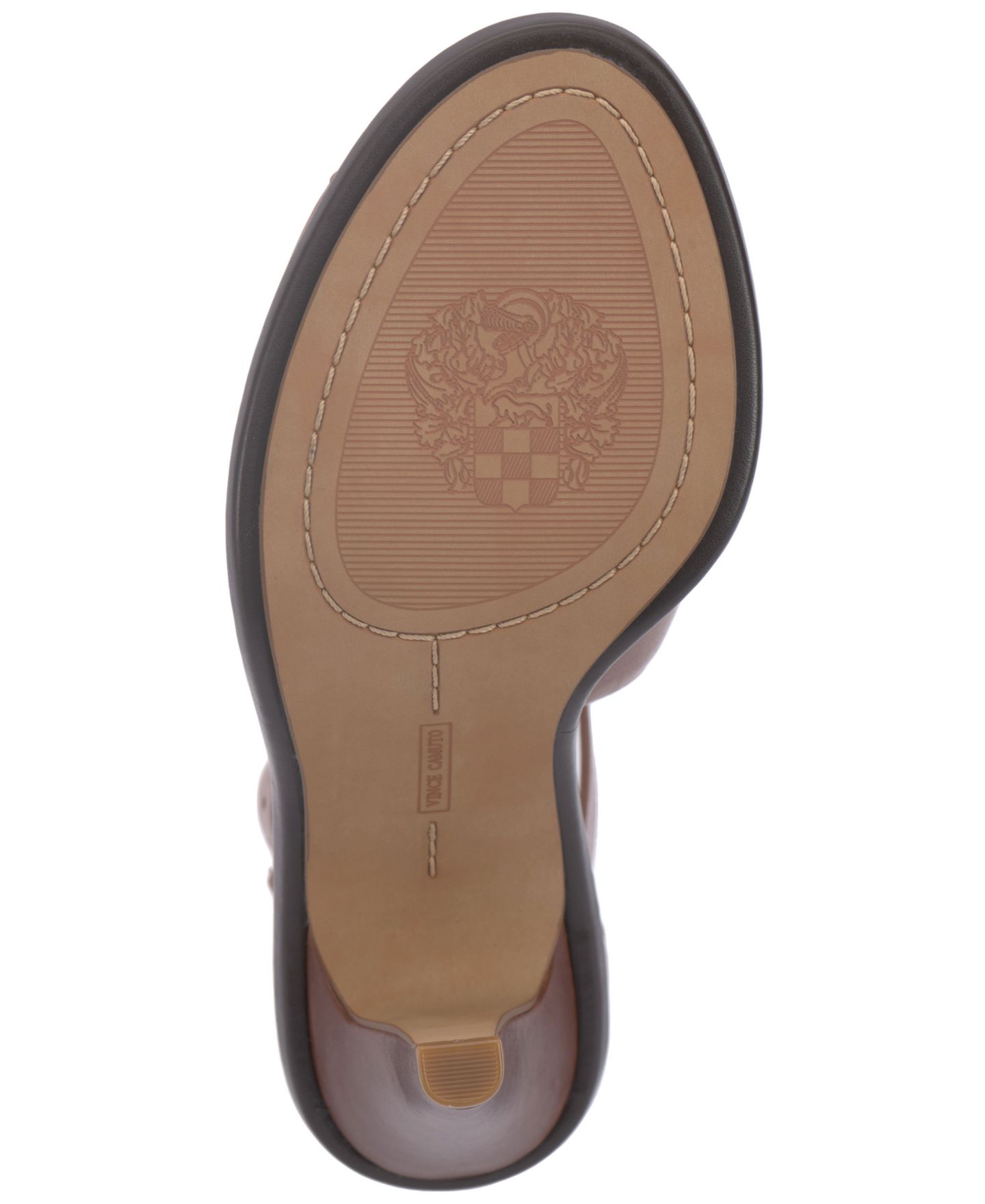 Женские нарядные босоножки Vince Camuto Frasper с открытым носком и пряжками, цвет: Какао — фото 5