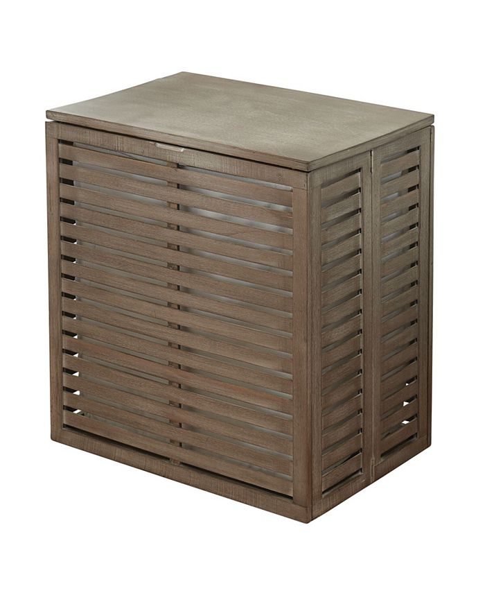mDesign Bamboo Single Hamper Basket with Removable Liner - Macy's